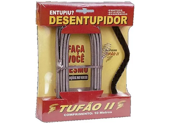 Desentupidor de Canos Tufão Profissional com Mola Rotativa 10m Pias, Vaso Sanitário e Calhas em Jaguariúna